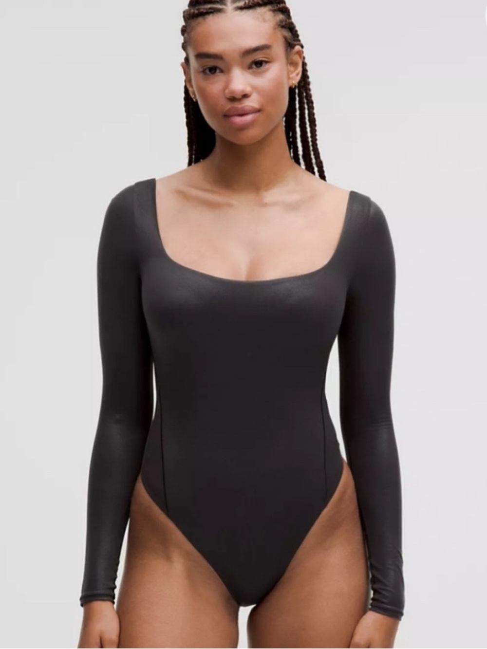 Lululemon Wundermost LS Square Neck Bodysuit - Size M